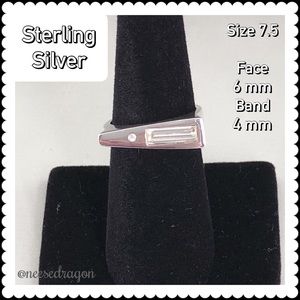 Sterling 925 Silver and CZ Ring